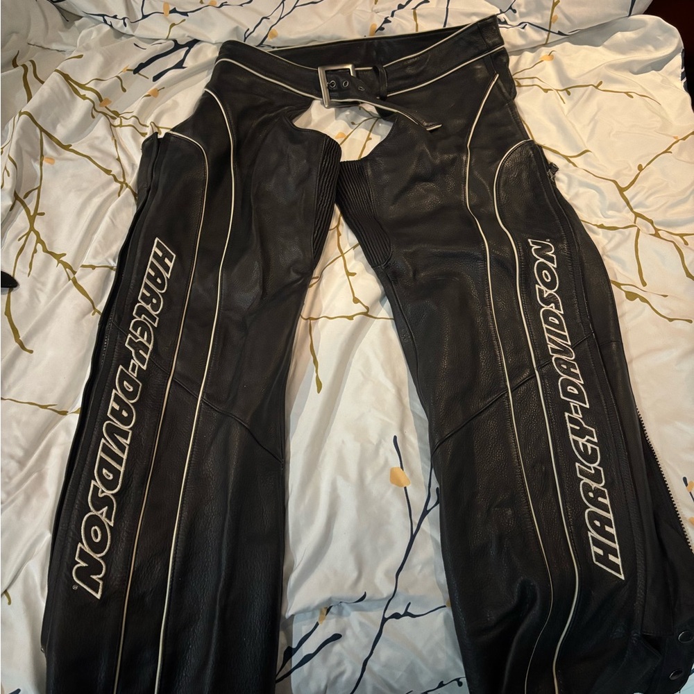 Women’s Harley Davidson leather chaps ￼